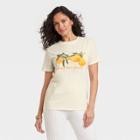 Zoe+liv Women's Sour But Sweet Lemon Short Sleeve Graphic T-shirt - Ivory