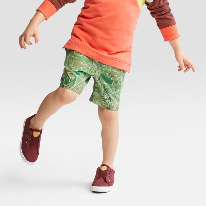 Toddler Boys' Pull-on Shorts - Cat & Jack Tropical Print - 12 Months, Boy's, Size: