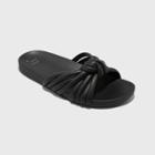 Women's Silvie Slide Sandals - A New Day Black