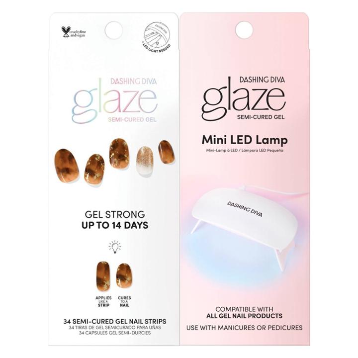 Dashing Diva Glaze Art Studio Mani Bundle - Urban Turtoise And Mini Led