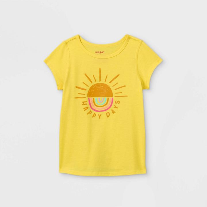 Toddler Girls' Adaptive Sunshine Graphic T-shirt - Cat & Jack Yellow