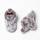 Baby Faux Fur Fuzzy Bootie Slipper - Cat & Jack Brown