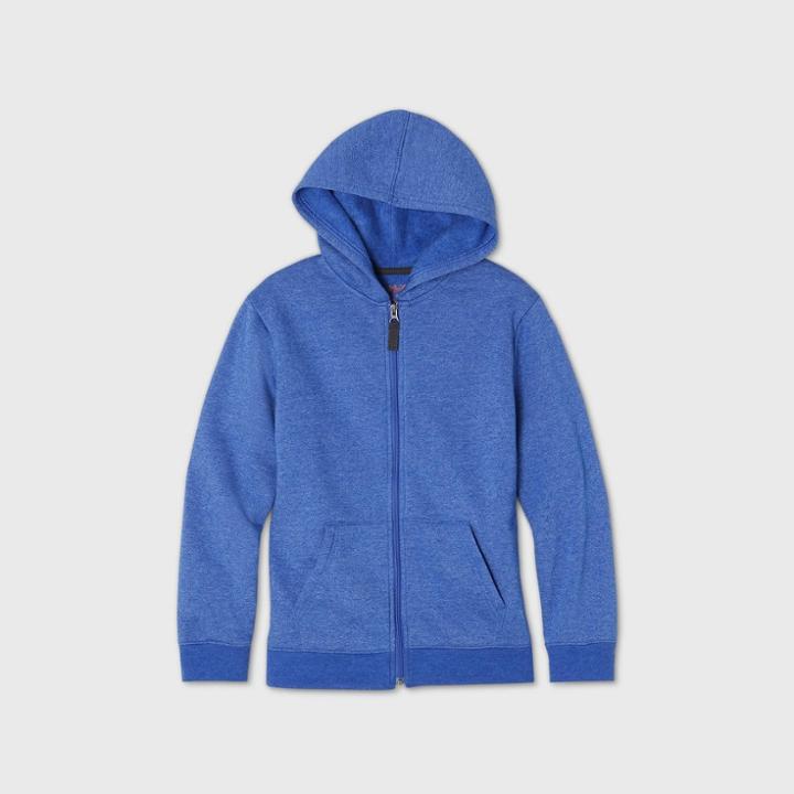 Boys' Fleece Zip-up Hoodie - Cat & Jack Blue