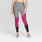 Women's Training High-waisted Leggings - C9 Champion Black Heather/magenta (black Heather/pink)