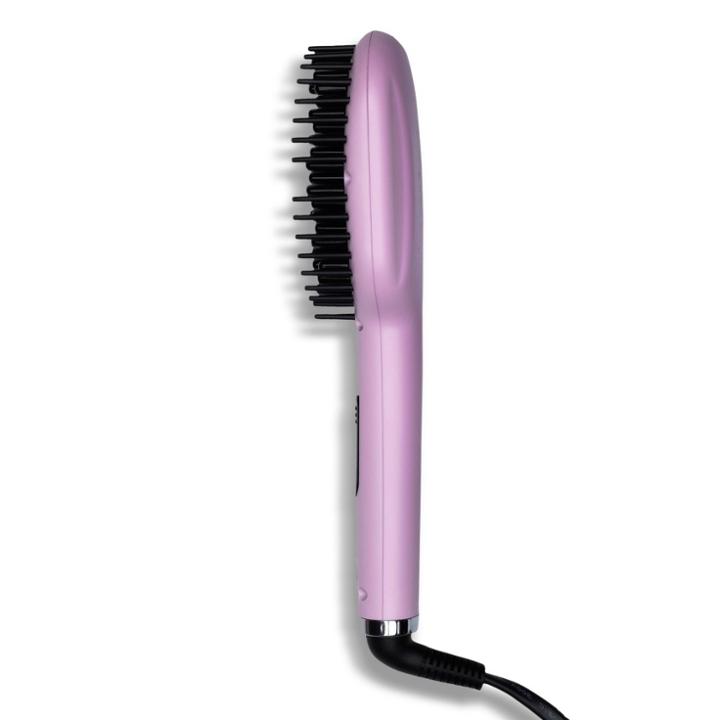 Eva Nyc Lavender Crystal Mini Healthy Heat Thermal Straightening Brush, Purple