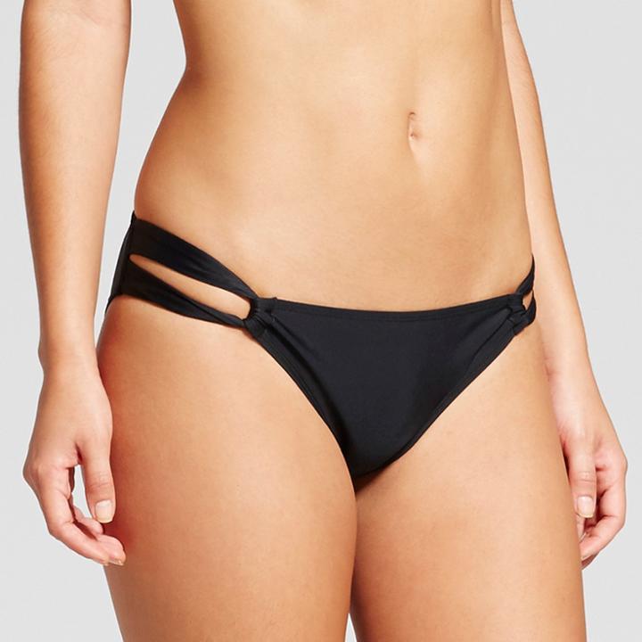 Women's Loop Tab Bikini Bottom - Xhilaration Black