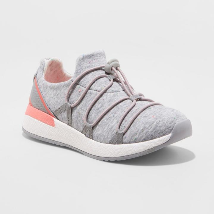 Girls' Aya Jogger Trainer Sneakers - Cat & Jack Gray