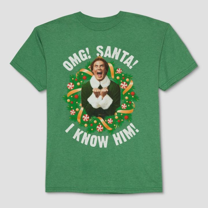 Boys' Elf Short Sleeve Graphic T-shirt - Green