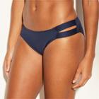 Women's Medium Coverage Double Tab Hipster Bikini Bottom - Kona Sol Navy (blue)