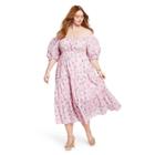 Women's Plus Size Sabina Puff Sleeve Dress - Loveshackfancy For Target