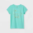 Girls' 'dinosaur' Short Sleeve Graphic T-shirt - Cat & Jack Mint