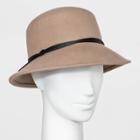 Women's Cloche Hat - A New Day Taupe One Size, Brown