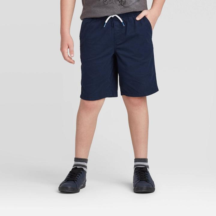 Boys' Pull-on Woven Shorts - Cat & Jack Navy Xs, Boy's, Blue