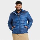 Men's Tall Lightweight Trucker Jacket - Goodfellow & Co Deep Blue