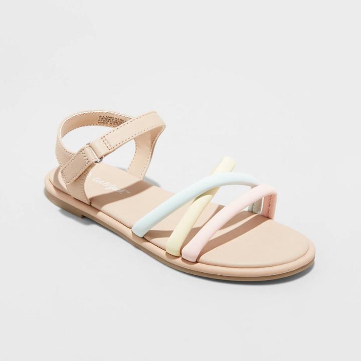 Girls' Anja Ankle Strap Sandals - Cat & Jack 13,