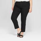 Women's Plus Size Slim Straight Jean - Universal Thread Black