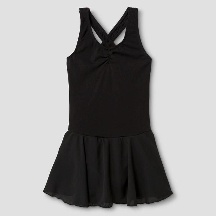 Girls' Danshuz Leotard - Black S,