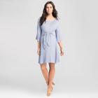 Expected By Lilac Maternity Tie Front Dress - Expected By