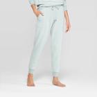 Women's Beautifully Soft Fleece Lounge Jogger Pants - Stars Above Mint L, Women's, Size: