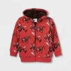 Marvel Toddler Boys' Spider-man Sherpa Lined Sweatshirt - Red
