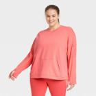 Women's Plus Size French Terry Modern Crewneck Sweatshirt - All In Motion Blush
