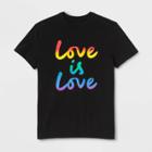 Ev Lgbt Pride Pride Gender Inclusive Adult Love Is Love Graphic T-shirt - Black Xs, Adult Unisex