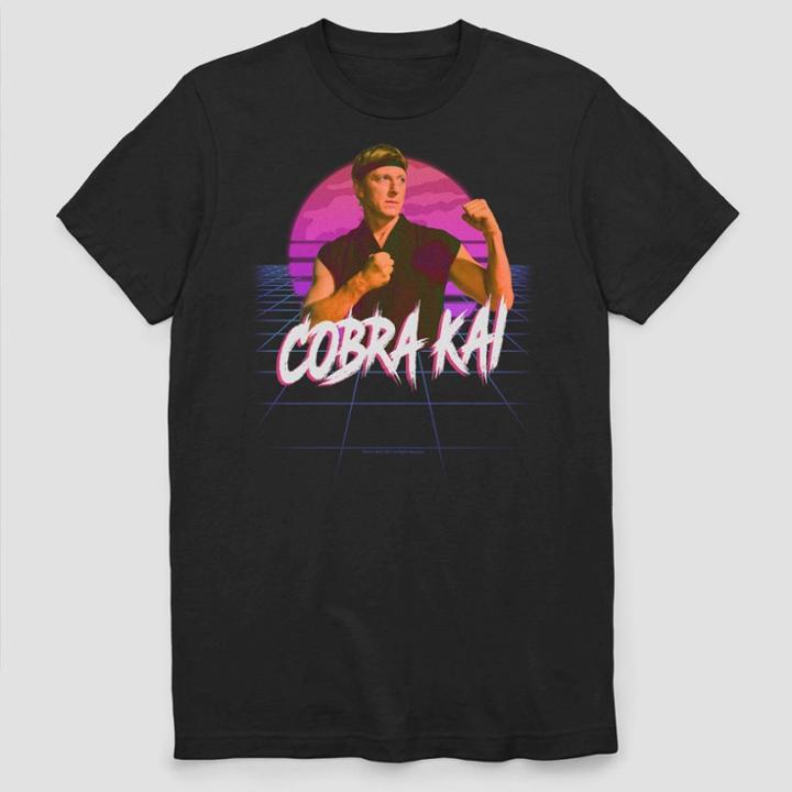 Men's Netflix Cobra Kai Retro Short Sleeve Graphic T-shirt - Black