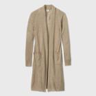 Women's Linen Blend Duster Cardigan - A New Day Cream