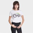Grayson Threads Women's Cheers Value Short Sleeve Graphic T-shirt - White