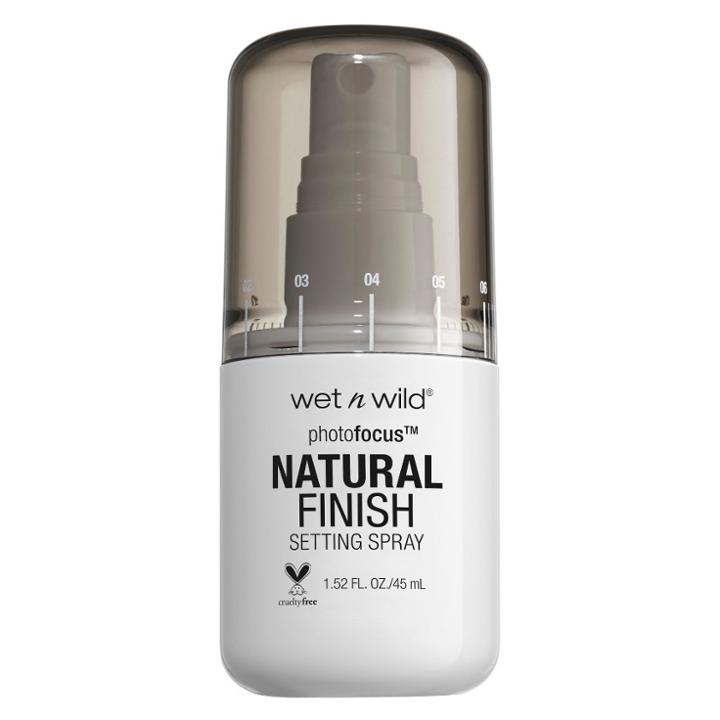 Wet N Wild Photofocus Natural Finish Setting Spray - 1.52 Fl Oz, Clear