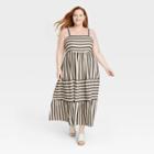 Women's Plus Size Sleeveless A-line Dress - Knox Rose Beige