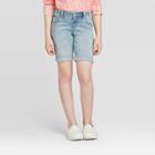 Girls' Knit Bermuda Jean Shorts - Cat & Jack Light Wash Xs, Girl's,
