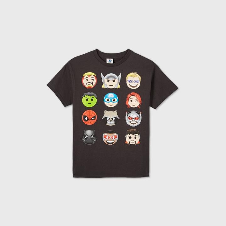 Boys' Marvel Short Sleeve Graphic T-shirt - Black