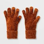 Women's Chenille Glove - A New Day Fall Maple One Size, Fall Brown