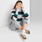 Women's Turtleneck Cropped Pullover Sweater - Wild Fable Blue