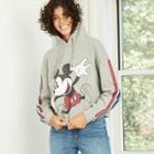 Women's Disney Jumping Mickey Hooded Graphic Sweatshirt - Heather Gray