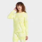 Women's Tie-dye Crewneck Sweatshirt With Asymmetrical Zipper - Joylab