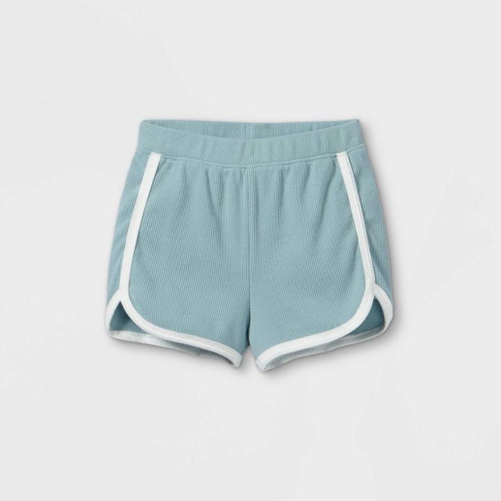 Toddler Girls' Ribbed Pull-on Shorts - Art Class