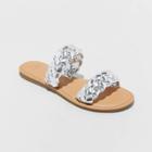 Women's Lucy Braided Slide Sandals - A New Day