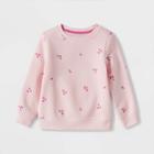 Toddler Girls' Fleece Pullover Sweatshirt - Cat & Jack Pink