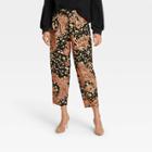 Women's Printed High-rise Jogger Pants - Who What Wear Brown