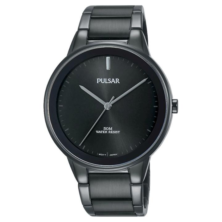 Men's Pulsar - Black Ion Finish With Black Dial And Bezel Pg2045