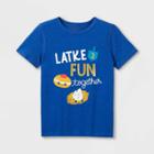 Boys' Adaptive Hanukkah Short Sleeve Graphic T-shirt - Cat & Jack Blue