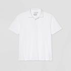 Men's Tall Standard Fit Short Sleeve Collared T-shirt - Goodfellow & Co White