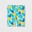 Toddler Girls' Pineapple Print Swim Shorts - Cat & Jack Turquoise Blue