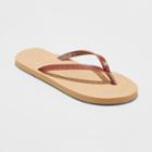 Women's Demi Flip Flop Sandal - Universal Thread Brown