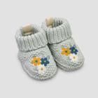 Baby Girls' Knit Flower Slippers - Just One You Made By Carter's Green