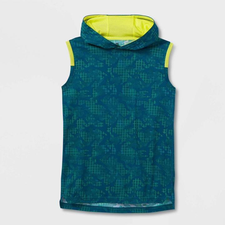 Boys' Sleeveless Printed T-shirt - All In Motion Green