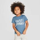 Toddler Boys' Short Sleeve Best Brother T-shirt - Cat & Jack Blue