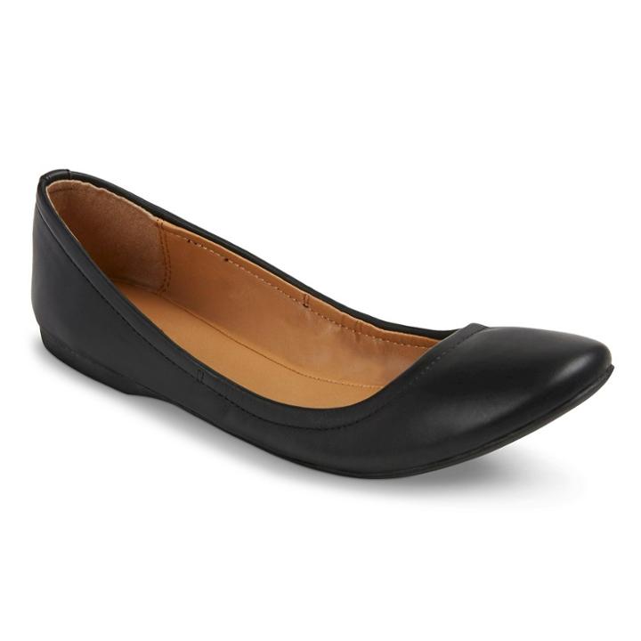 Women's Ona Scrunch Ballet Flats - Mossimo Supply Co. Black